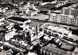 Sidi-Bel-Abbes - Vue aerienne - Quartier Bugeaud -Grande Mosquee 0704